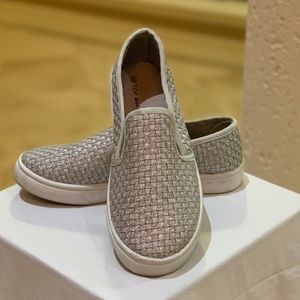 Silver slip-on shoes (6.5)